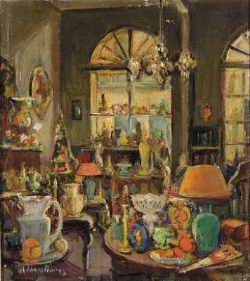 Interior of Antique Shop, Rue Royale, French Quarter