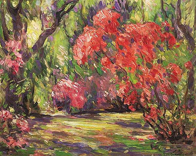 Azaleas, Magnolia Gardens, Charleston, S.C. by Ivan Summers - Auction record, sale price, and art valuation. Compare with similar artists and explore comparable artworks.