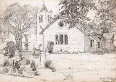Newcomb Chapel by Selina Bres - Auction record, sale price, and art valuation. Compare with similar artists and explore comparable artworks.
