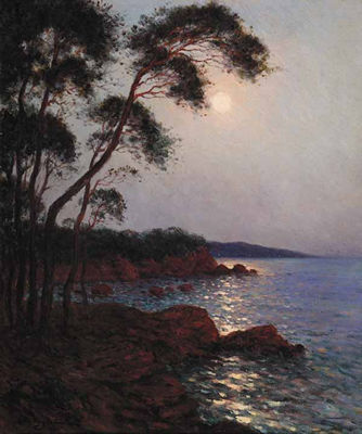 Claire de Lune sur la Mer au Cap Roux, Esterel