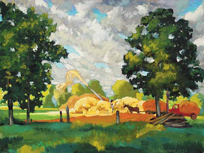 Loading Hay by John Kelly Fitzpatrick - Auction record, sale price, and art valuation. Compare with similar artists and explore comparable artworks.