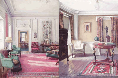 A pair of "Interiors"