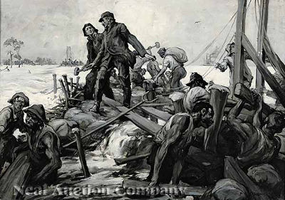 Sample artwork by Frederick Coffay Yohn (1875 - 1933), known for frontier-war other narrative illustration - View similar artists and auction records