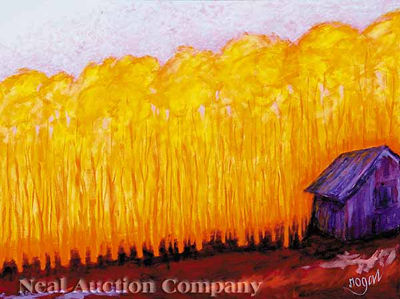Sample artwork by Gene Rogas (late 20th century), known for painting - View similar artists and auction records