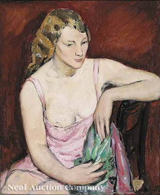 Young Woman in Pink