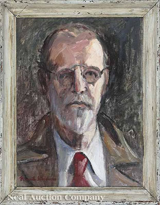 Portrait of Knute (Sven August) Heldner: Self-portrait