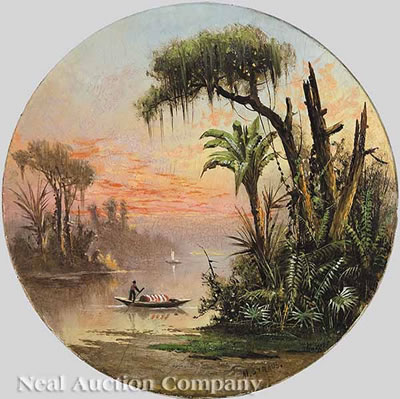 DUSK ON THE LOUISIANA BAYOU