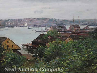 VIEW OF THE CONNECTICUT RIVER FROM OLD LYME
