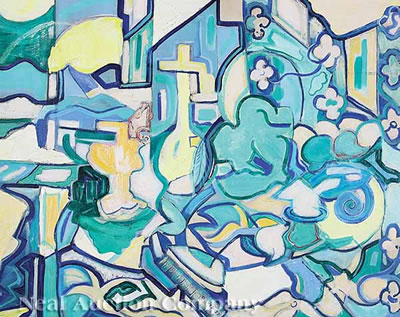 Cubist Interior by David Sinclair Nixon - Auction record, sale price, and art valuation. Compare with similar artists and explore comparable artworks.
