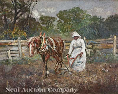 Plowing the Cotton Field, Tallapoosa, Georgia by Lyell E Carr - Auction record, sale price, and art valuation. Compare with similar artists and explore comparable artworks.