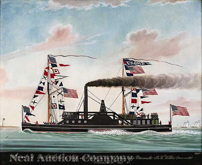 "Arrival of Gen. Z. Taylor & Staff at Balize on the U. S. Steam Ship Monmouth, B. T. Willse Commander / November 30th 1847"