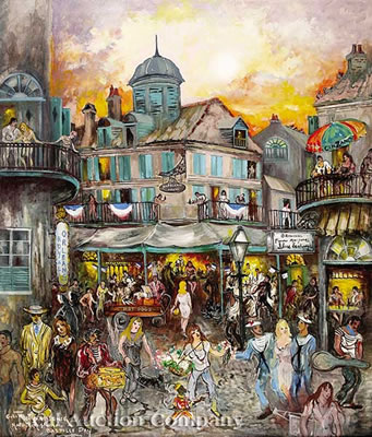 Sample artwork by Colette Pope Heldner (1902 - 1990), known for urban-landscape, structures - View similar artists and auction records