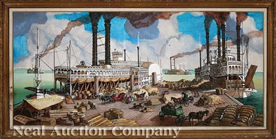 "Mississippi Paddlewheelers at the New Orleans Levee"