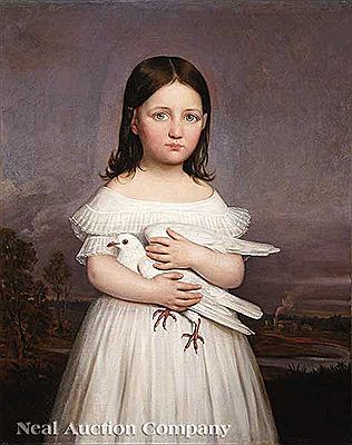 Sample artwork by Jacques Amans (1801 - 1888), known for portrait and genre painting - View similar artists and auction records