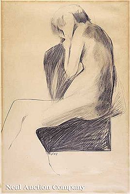 "Seated Nude"