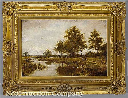 "Pastoral Landscape with Children and Sheep"