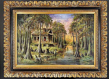 Sample artwork by Harold "Napoleon" King (1940 - 2005), known for genre and landscape painting - View similar artists and auction records