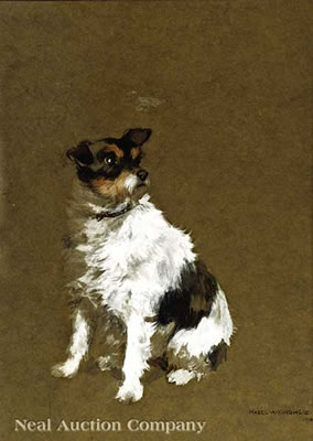 "Terrier", 1913 by Mabel Amber Kingwell - Auction record, sale price, and art valuation. Compare with similar artists and explore comparable artworks.