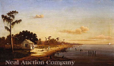 "View from Spanish Fort: Lake Pontchartrain near Bayou St. John"