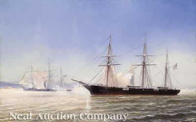 Sample artwork by Jean Baptiste Henri Durand-Brager (1814 - 1879), known for orientalist seascape, marine and landscape painting, engraving - View similar artists and auction records