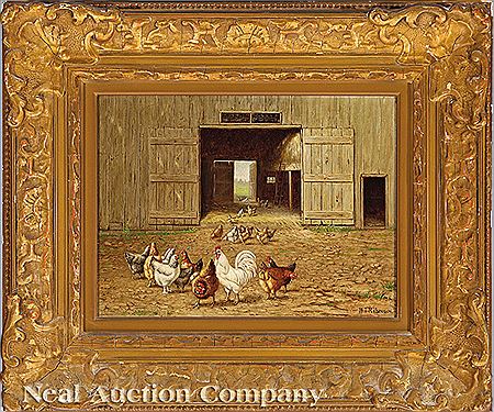 Sample artwork by William T Robinson (1852 - 1934), known for shore-other genre and wildlife painting - View similar artists and auction records