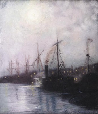 New Orleans Dock at Night