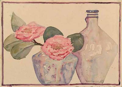 Camelias in a Vase by Ruth Fontenot - Auction record, sale price, and art valuation. Compare with similar artists and explore comparable artworks.