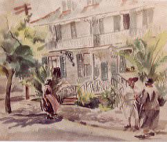 Southern Scene with House and Black Figures by Bertram A Goodman - Auction record, sale price, and art valuation. Compare with similar artists and explore comparable artworks.