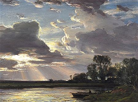 "Sunset after a Stormy Day"