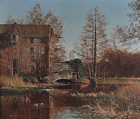 Sample artwork by William Robert (WR) Jennings (1927 - 2005), known for tranquil rural scenes with game birds and animals - View similar artists and auction records