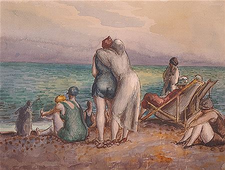 Figures on a Beach