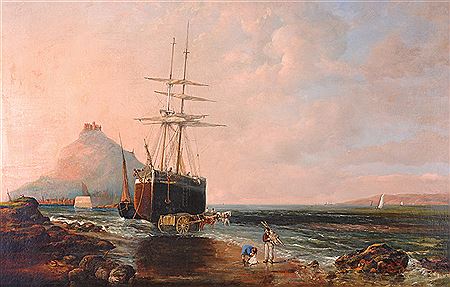 "St Michael's Mount and Bay 1869"
