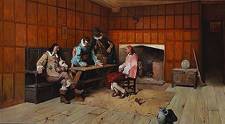 "A Game of Dice" by Frederick William Davis - Auction record, sale price, and art valuation. Compare with similar artists and explore comparable artworks.
