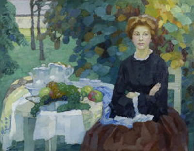 "Im Herbstlichen Garten". 1908 by Leo Putz - Auction record, sale price, and art valuation. Compare with similar artists and explore comparable artworks.