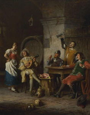 Fröhliche Zecher