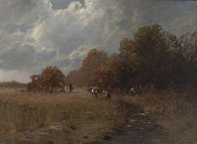 Reisigsammler in herbstlicher Baumlandschaft by Otto Fedder - Auction record, sale price, and art valuation. Compare with similar artists and explore comparable artworks.