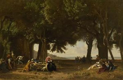 Gesellschaft im Park by Henri Charles Antoine Baron - Auction record, sale price, and art valuation. Compare with similar artists and explore comparable artworks.