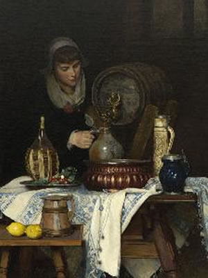 Am Weinfass by Rudolf Hirth Du Frenes - Auction record, sale price, and art valuation. Compare with similar artists and explore comparable artworks.
