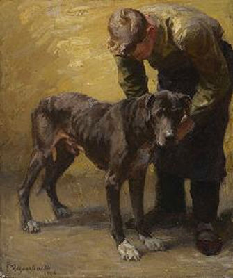 Mann mit Dogge by Emanuel Hegenbarth - Auction record, sale price, and art valuation. Compare with similar artists and explore comparable artworks.