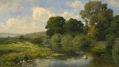 Sample artwork by Oscar Leu (1864 - 1942), known for painting - View similar artists and auction records