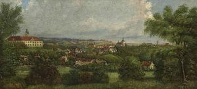 Blick auf Münchengrätz mit Schloss Waldstein-Wartenberg