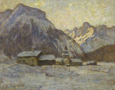 Gebirgsdorf im Winter by Paul Eduard Crodel - Auction record, sale price, and art valuation. Compare with similar artists and explore comparable artworks.