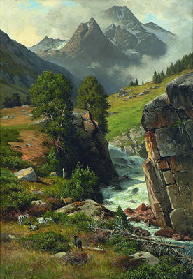 Mountain Stream in the Upper Ötztal