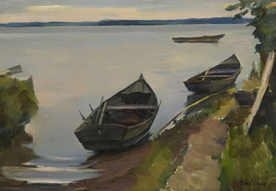 "Am Ufer der Fraueninsel".