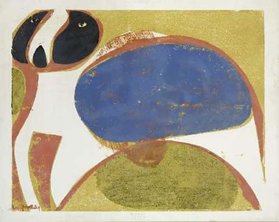 "Ulmo". 1958 by Hap Grieshaber - Auction record, sale price, and art valuation. Compare with similar artists and explore comparable artworks.