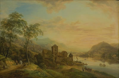 Sample artwork by Christian Georg I Schutz (1718 - 1791), known for painting and sculpture, landscape, river - View similar artists and auction records
