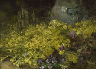 Blumenstück mit Schlüsselblumen by Emmy Lischke - Auction record, sale price, and art valuation. Compare with similar artists and explore comparable artworks.