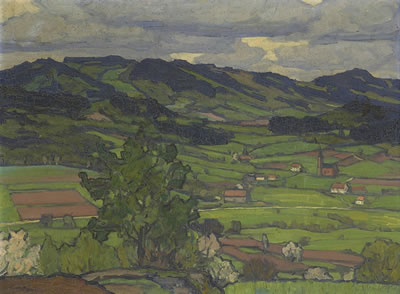"Hügelige Landschaft"
