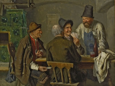 Bauern beim Kartenspiel
