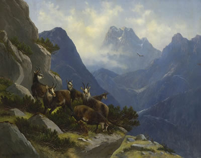 Gamswild im Hochgebirge by Moritz Muller - Auction record, sale price, and art valuation. Compare with similar artists and explore comparable artworks.